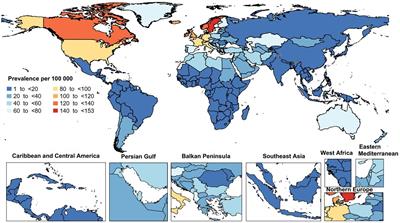 Global burden of multiple sclerosis and its attributable risk factors, 1990–2019